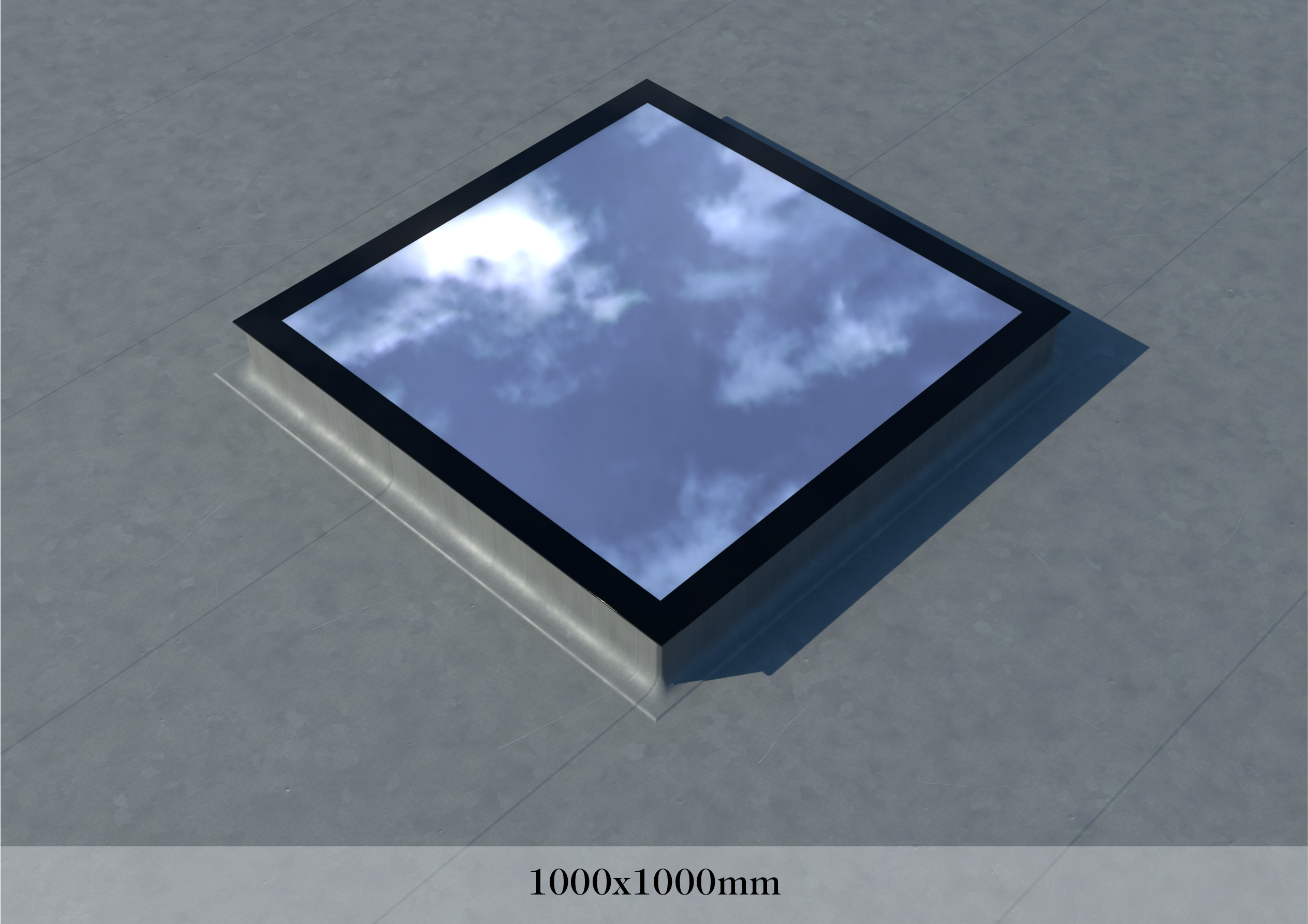 TRIPLE GLAZED SKYLIGHT 1000 x 1000 mm