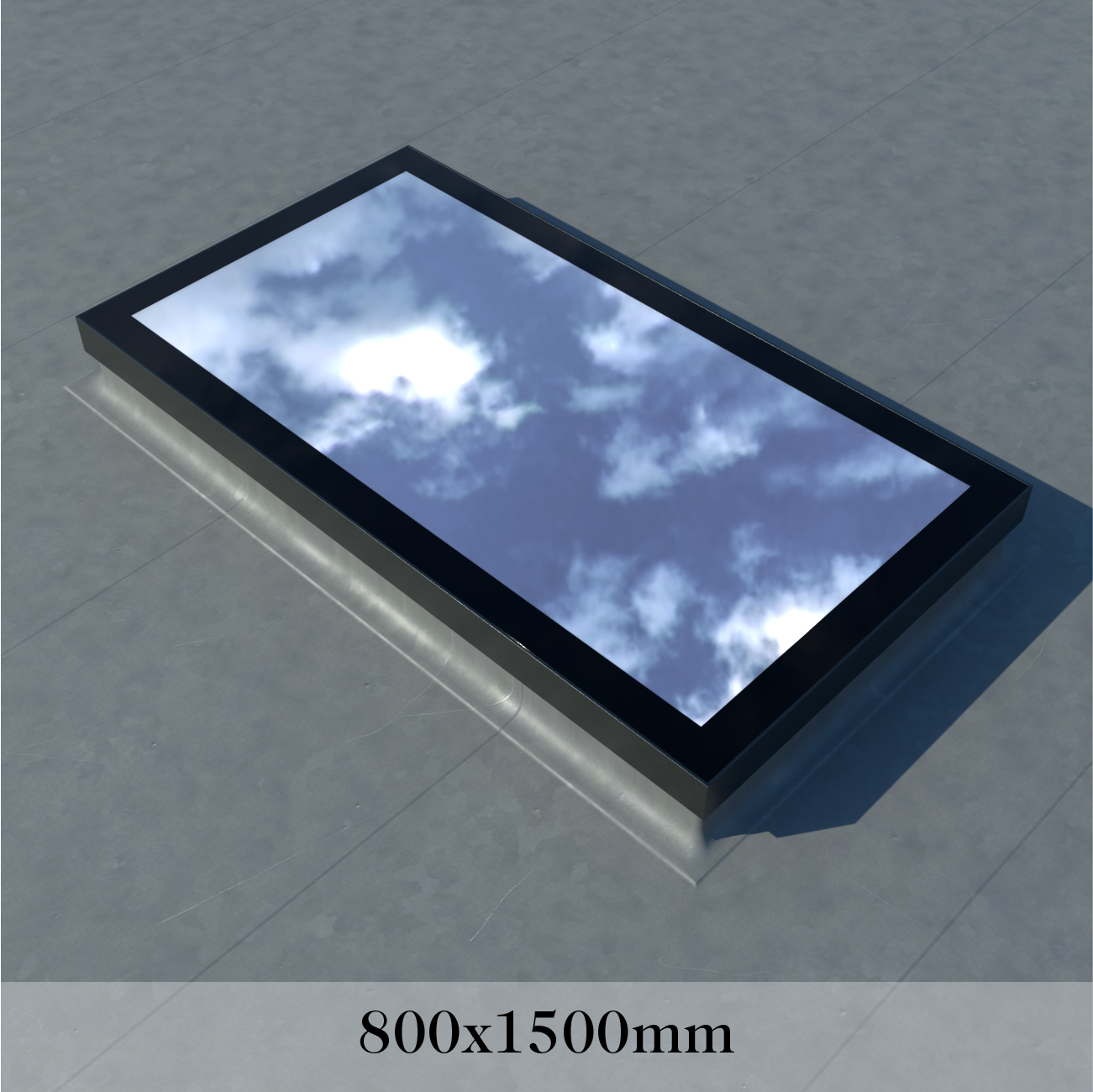 Framed Skylight 800 x 1500 mm – Double glazed