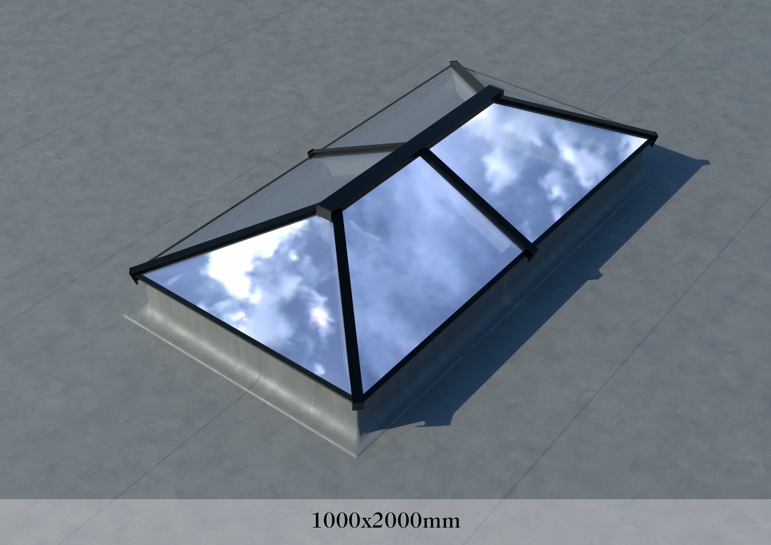 Regular Roof Lantern 1000 x 2000mm